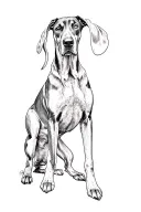 doberman pinscher tattoo design idea