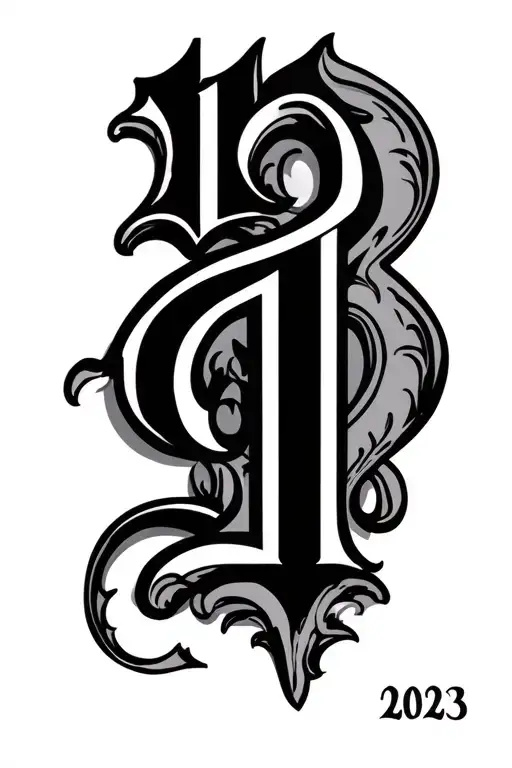 21 11 2023 in roman numerals tattoo design idea