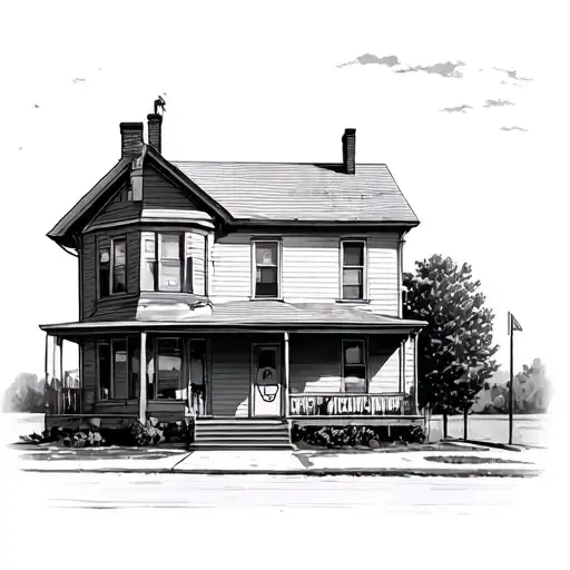 Ethel Caín A HOUSE IN NEBRASKA tattoo design idea