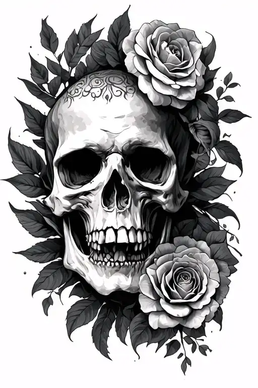 dying and revival tattoo design idea