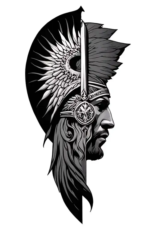 dacian flag and the spqr tattoo design idea