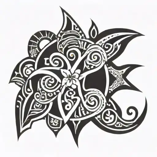 hawaiian tattoo design idea