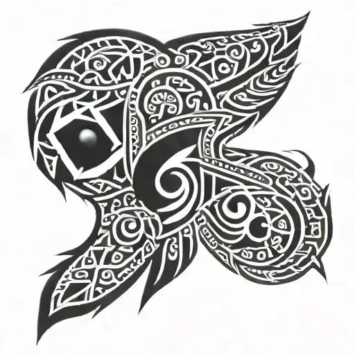 tribal on the side of the biceps and shoulder and part of the chest tattoo design idea