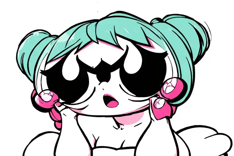 powerpuff girls bdsm hear see speak no evil tattoo design idea
