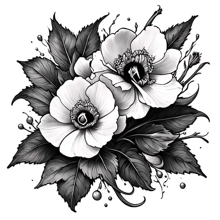 opium back tatto design tattoo design idea