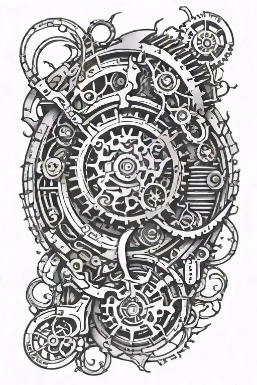 initials tattoo design idea