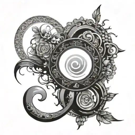 enso circle tattoo design idea