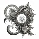 enso circle tattoo design idea
