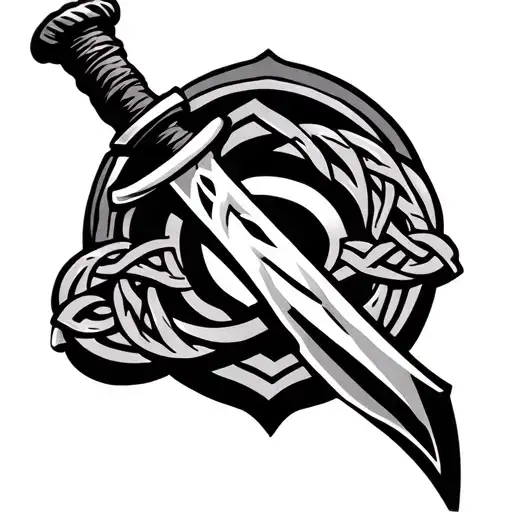 Celtic Knife tattoo design idea