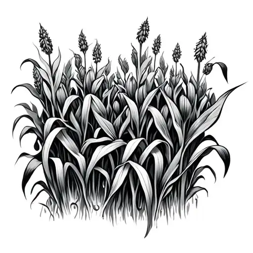 Cornfield tattoo design idea