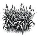 Cornfield tattoo design idea