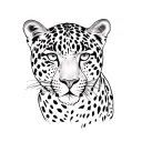 leopard print tattoo design idea