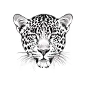 leopard print tattoo design idea