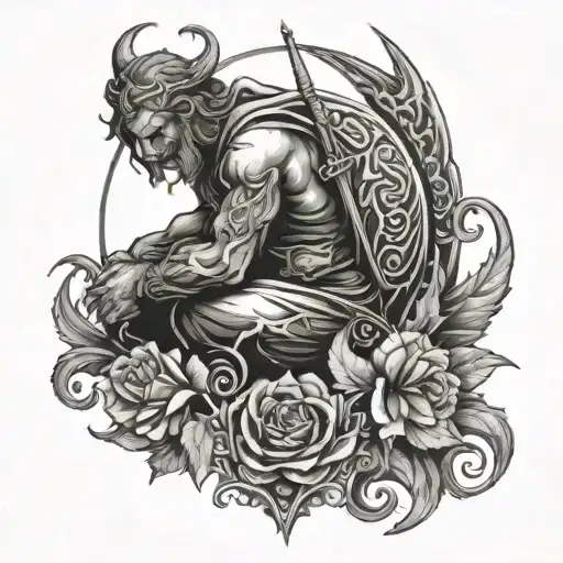 Micah 7:8 - Rejoice not against me, O mine enemy: when I fall, I shall arise; when I sit in darkness, the Lord shall be  tattoo design idea