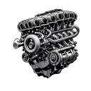 V8 Engine tattoo design idea