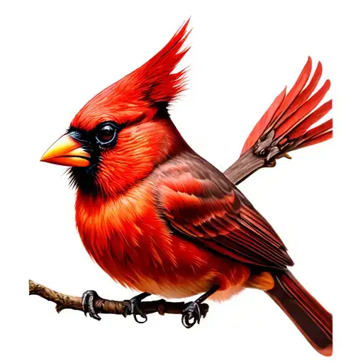 cardinal mean tattoo design idea
