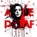 Adele first name tattoo design idea