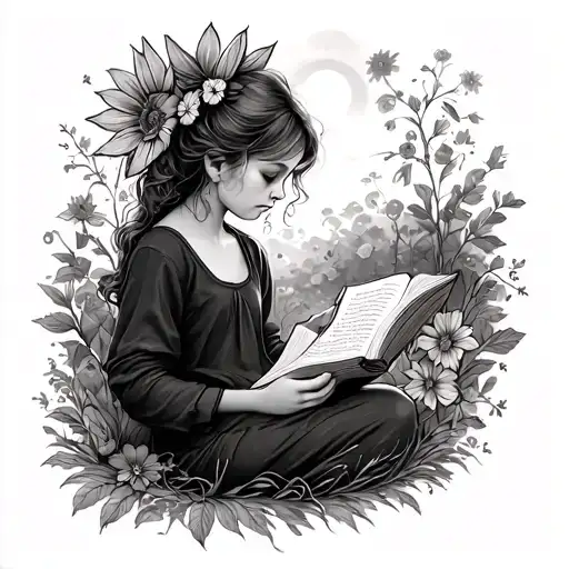 smaller tattoo for a 16 year old girl who is kind country, likes sunshine, reading, living everyday like its her last tattoo design idea