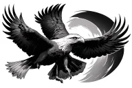 war eagle soaring tattoo design idea