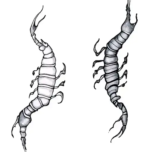 aquarius woman scorpio man soulmate tattoo design idea