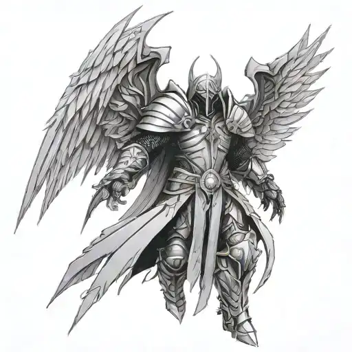 Tyrael tattoo design idea