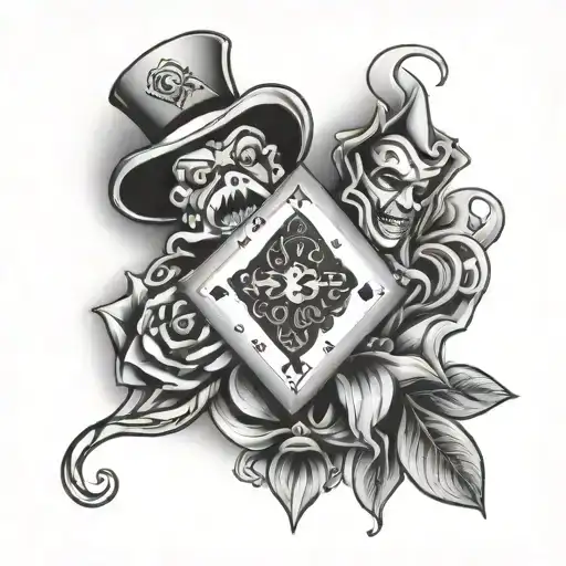 Lifes A Gamble tattoo design idea