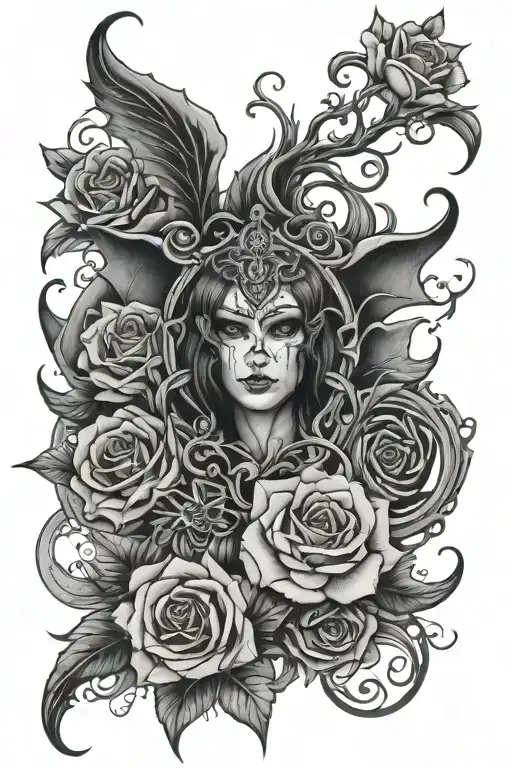 Goth tattoo design idea