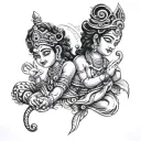 krishna tattoo design idea