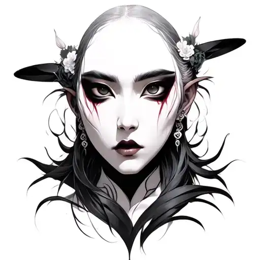 Onryo tattoo design idea