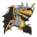 hiccuping pterodactyl  tattoo design idea