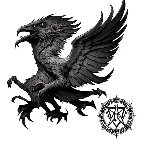 You can get a tattoo inspired by the Order of the Phoenix from the world of Harry Potter tattoo design idea