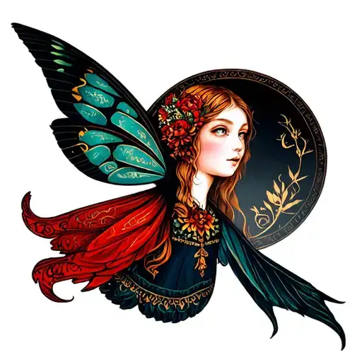 Vasilisa the Beautiful (character of a Russian fairy tale) tattoo design idea