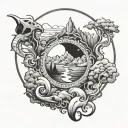 Journey tattoo design idea