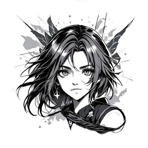 Anime Star tattoo design idea