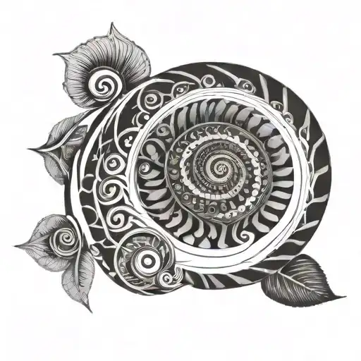 Fibonacci Spiral tattoo design idea