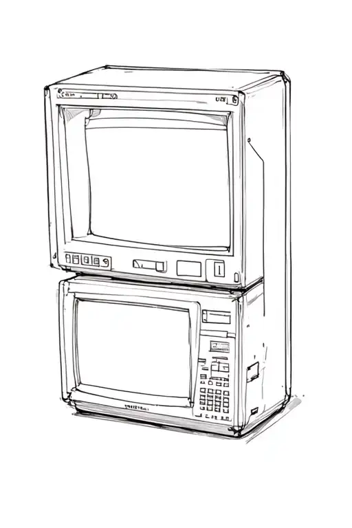 Schematic diagram of a computer tattoo design idea
