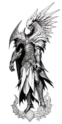 warhammer 40k Sanguinius tattoo design idea