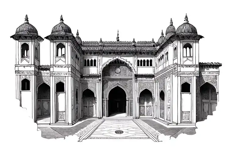 Alhambra de Granada tattoo design idea