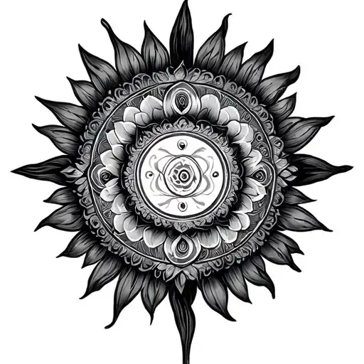 Vishnu Chakra tattoo design idea