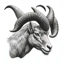 ibex tattoo design idea
