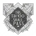 this too shall pass tattoo design idea