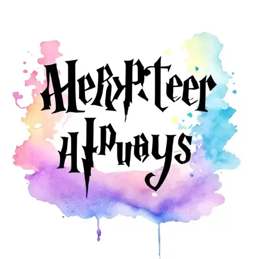 harry potter always tattoo design idea