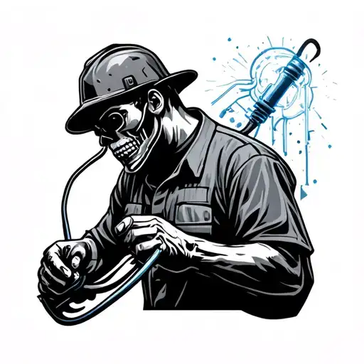 Electrician tattoo design idea