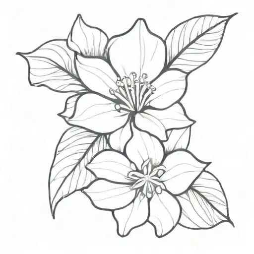 moonflower tattoo design idea