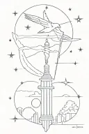 american nights song by zach bryan tattoo design idea