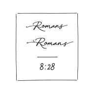 Romans 8:28 tattoo design idea