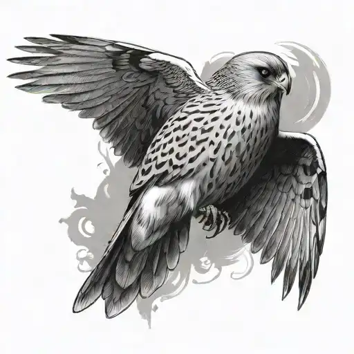 Kestrel tattoo design idea