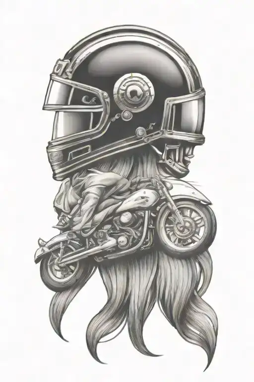 couples tattoo drag racing helmet tattoo design idea
