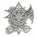 suicide survivor symbol tattoo design idea