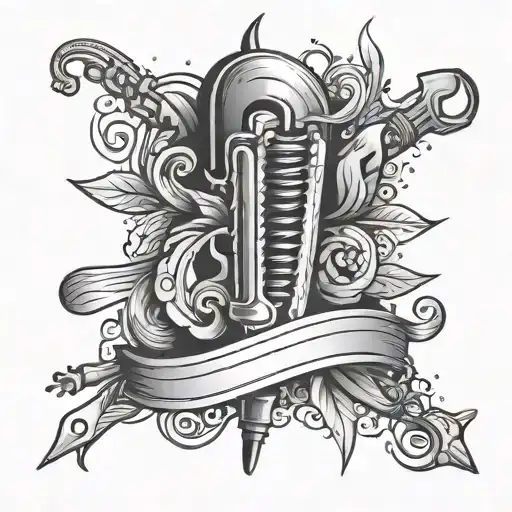 Zipper tattoo design idea
